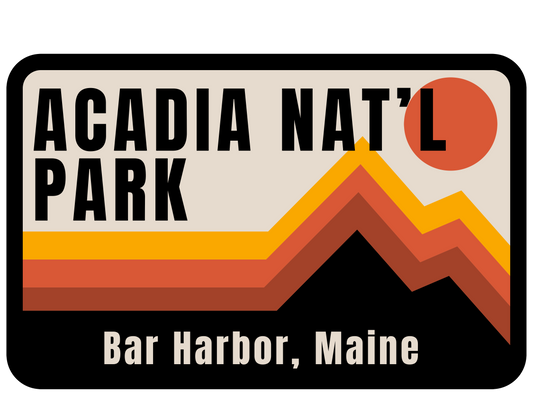 Acadia Mountains Sticker